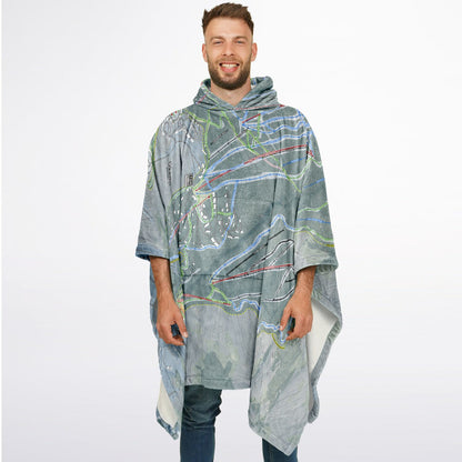 Flannel Blanket Poncho - AOP
