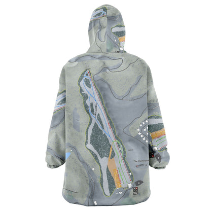 The Homestead, Virginia Ski Trail Map - Snug Hoodie