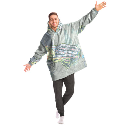Mohawk Mountain, Connecticut Ski Trail Map - Snug Hoodie