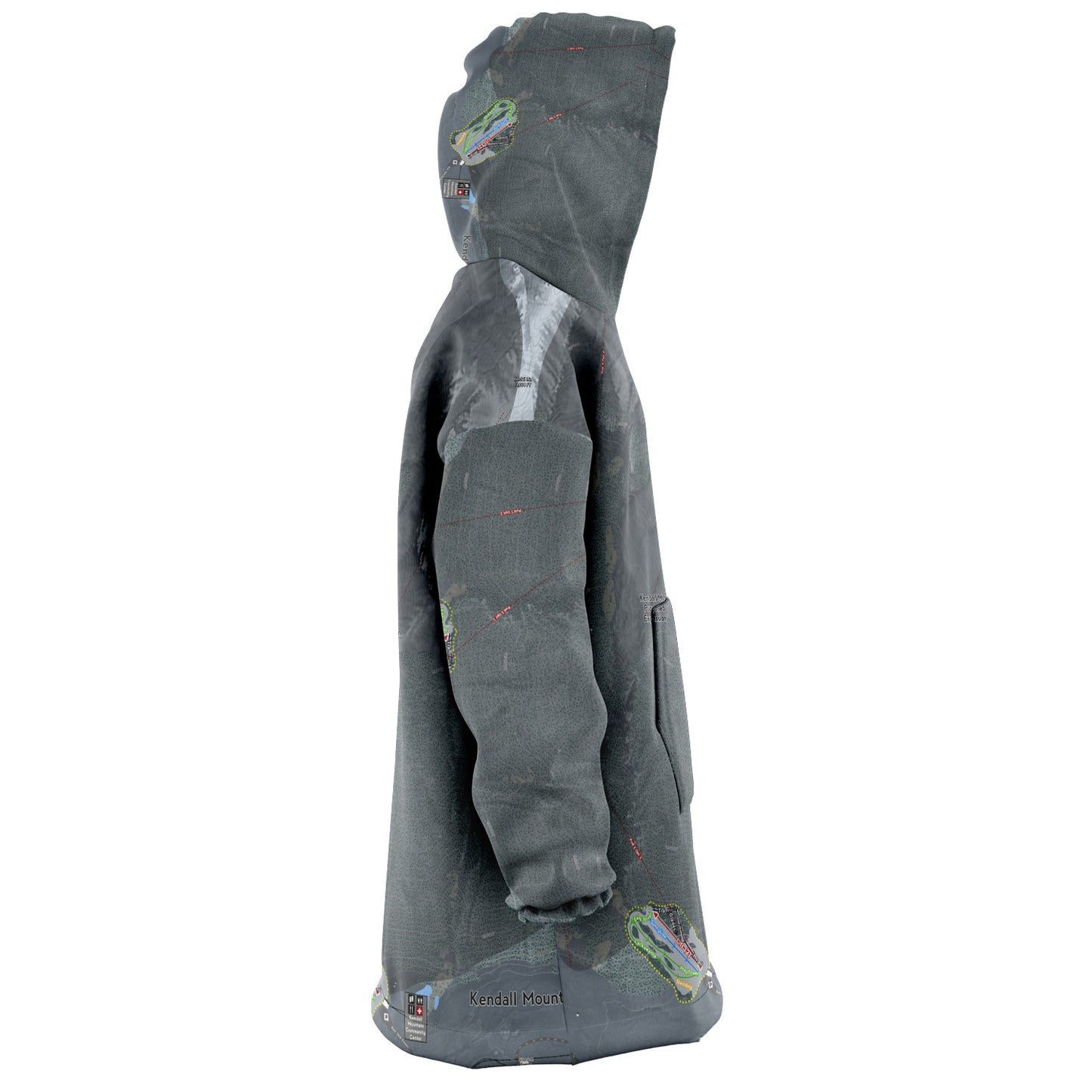 Kendall Mountain, Colorado Ski Trail Map - Snug Hoodie