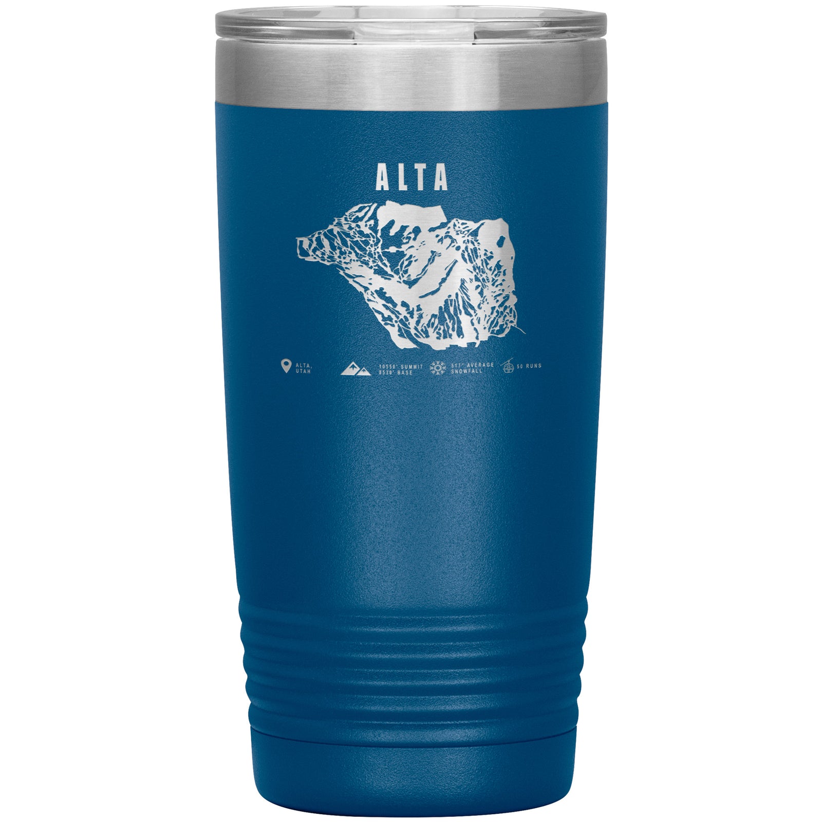 Alta,Utah Ski Trail Map 20oz Tumbler