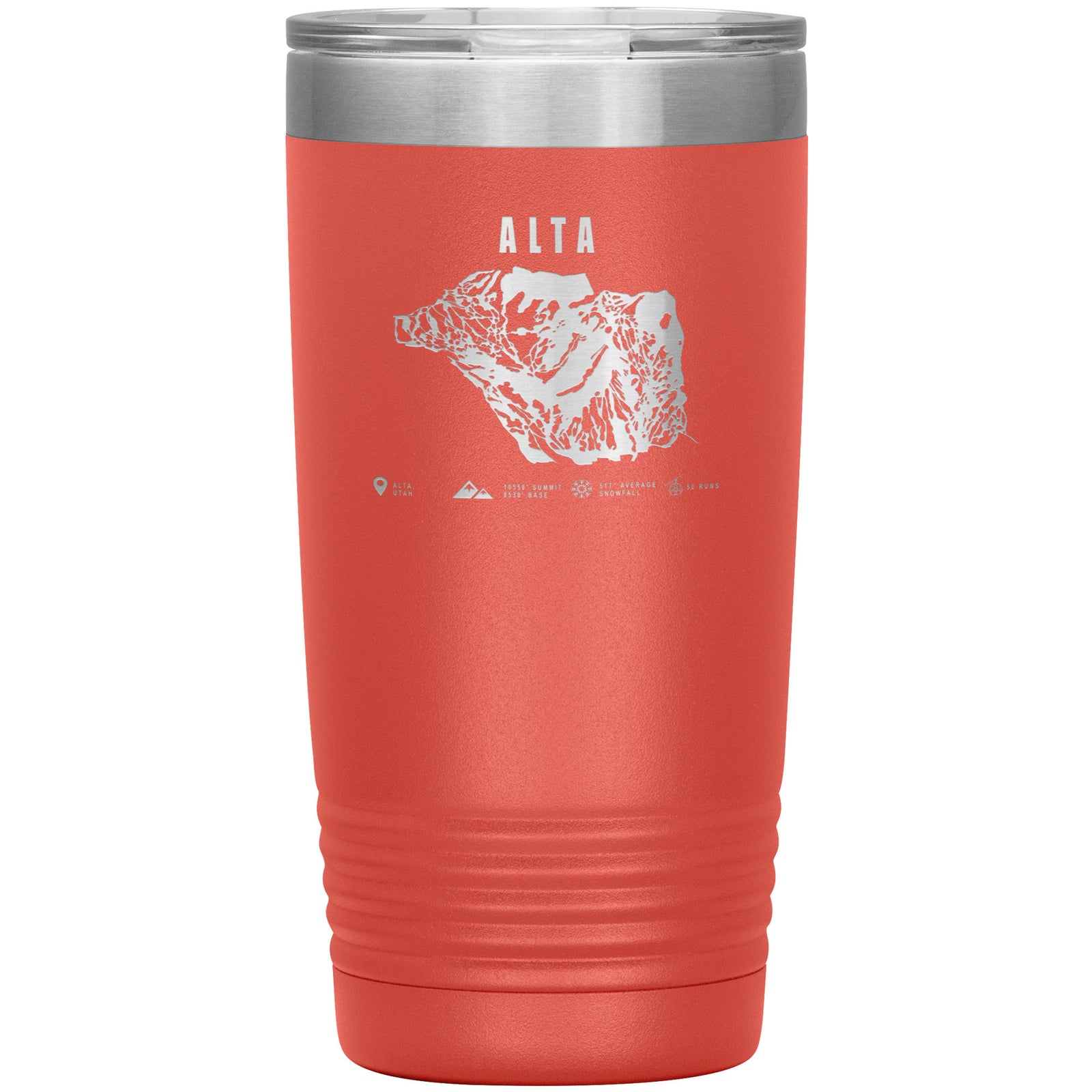 Alta,Utah Ski Trail Map 20oz Tumbler