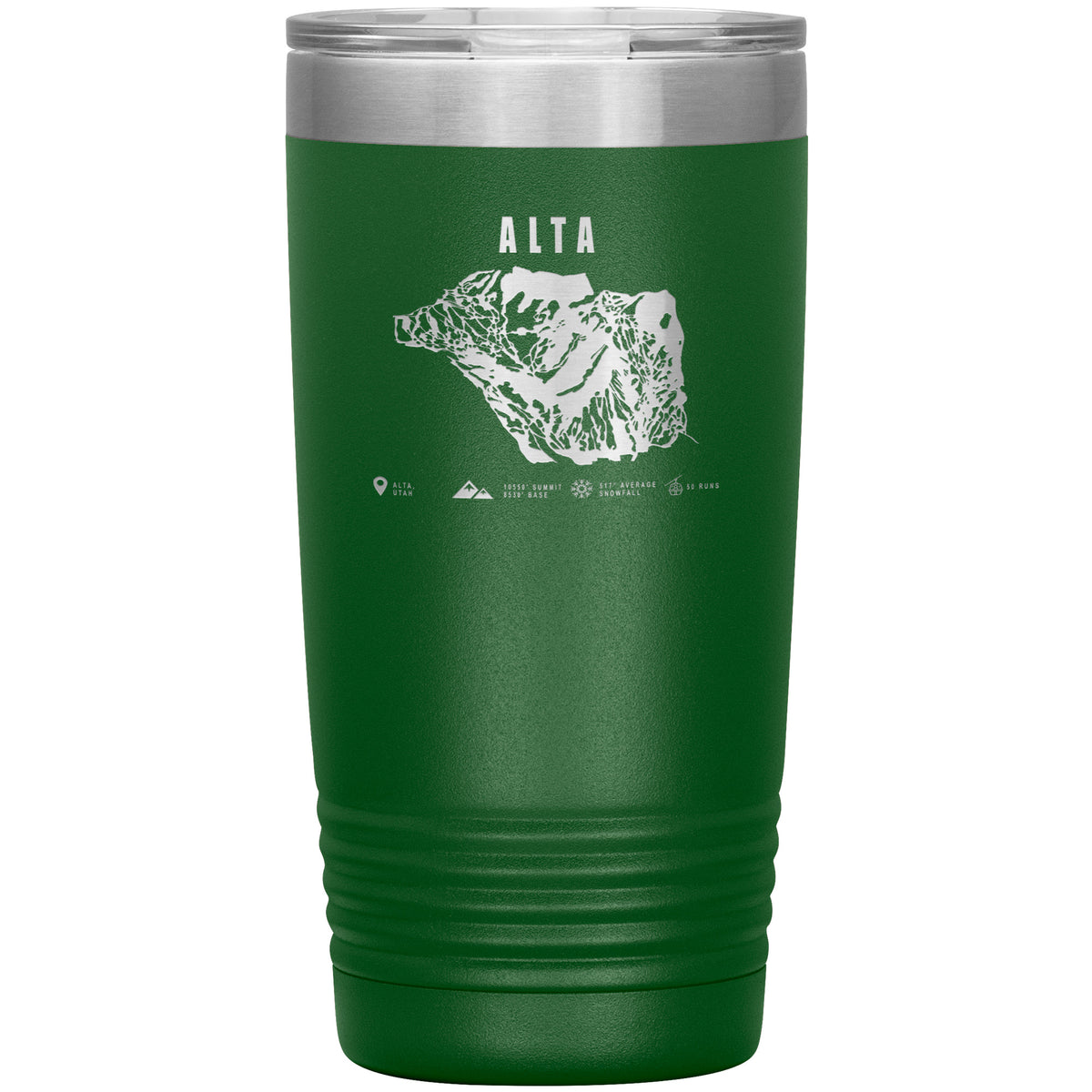 Alta,Utah Ski Trail Map 20oz Tumbler