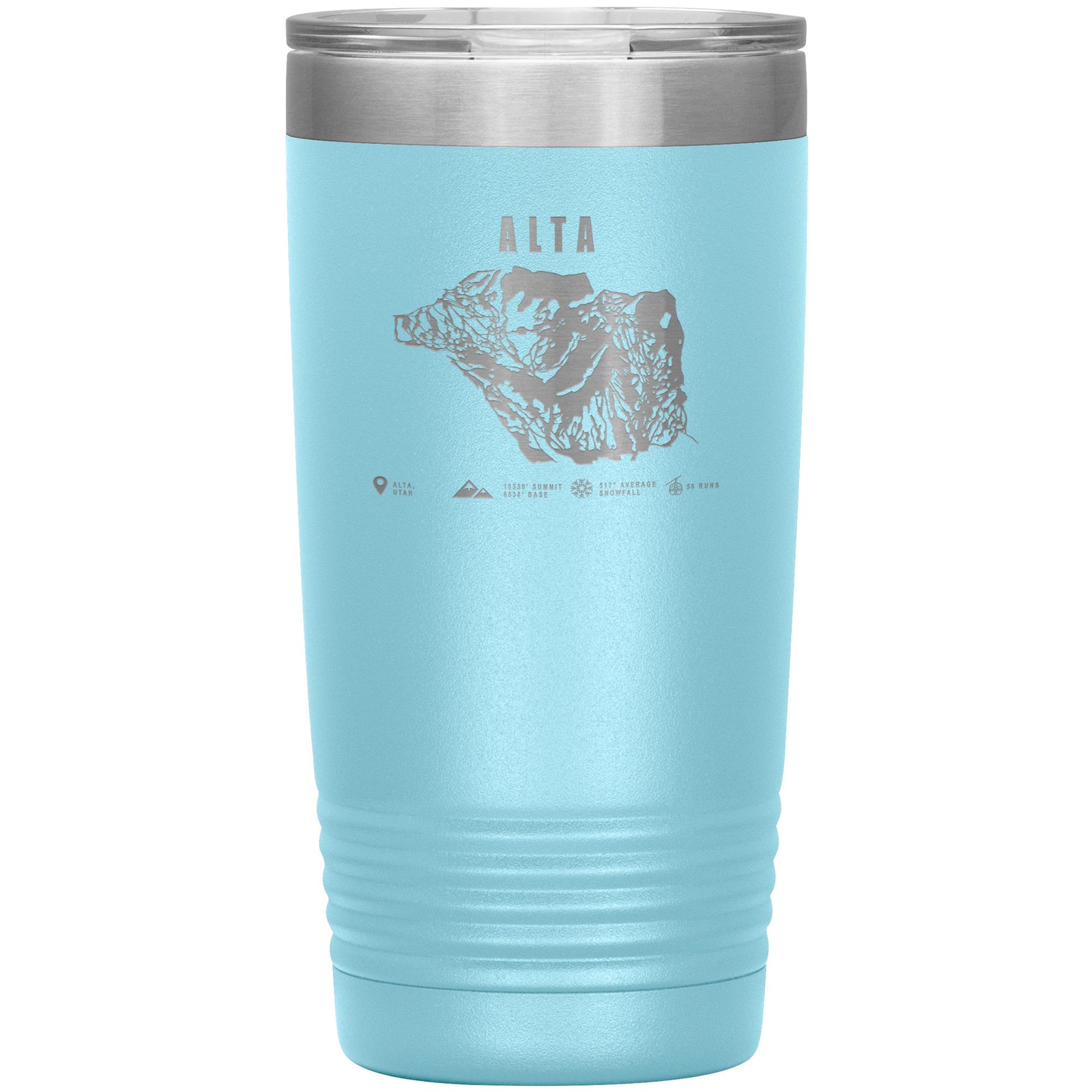Alta,Utah Ski Trail Map 20oz Tumbler