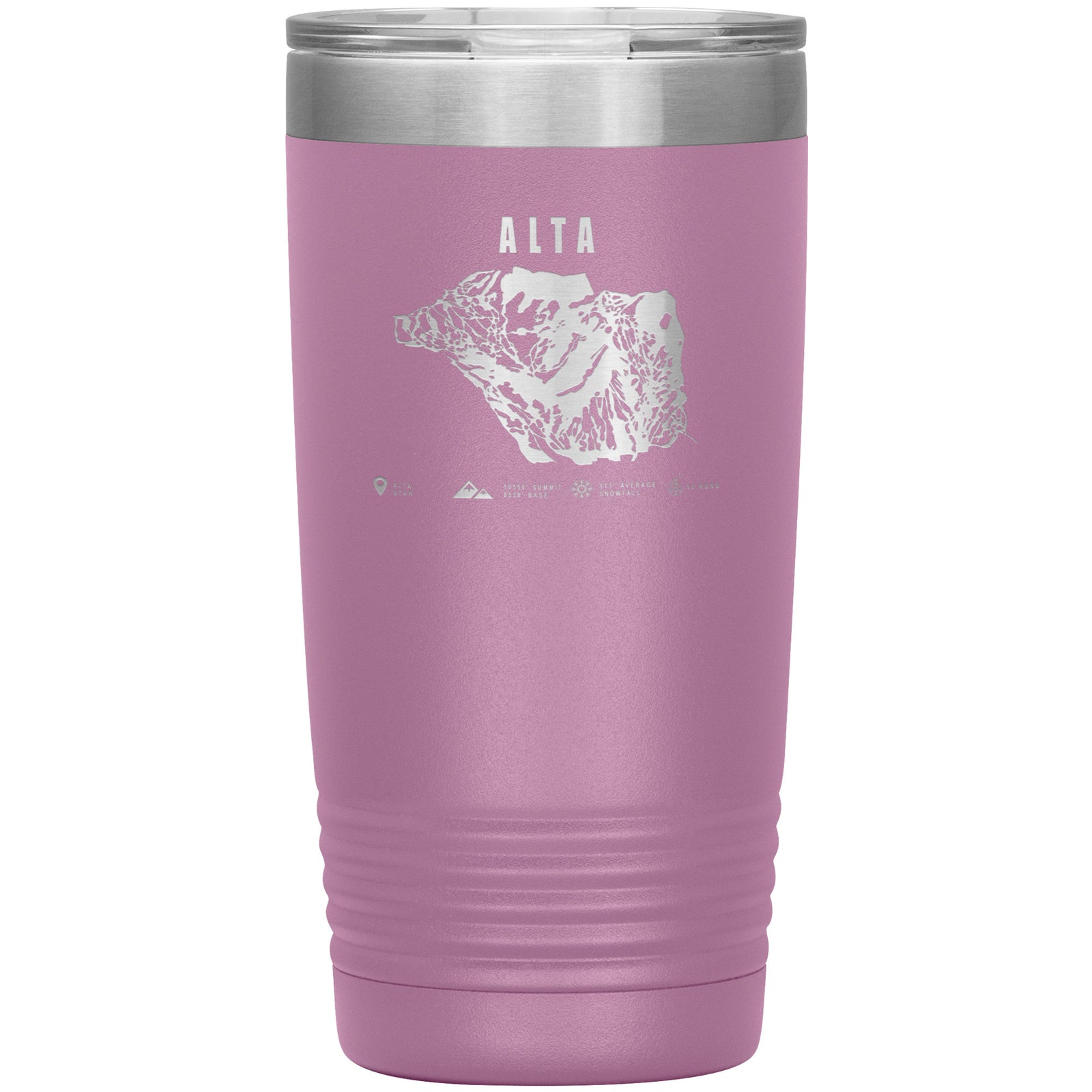 Alta,Utah Ski Trail Map 20oz Tumbler