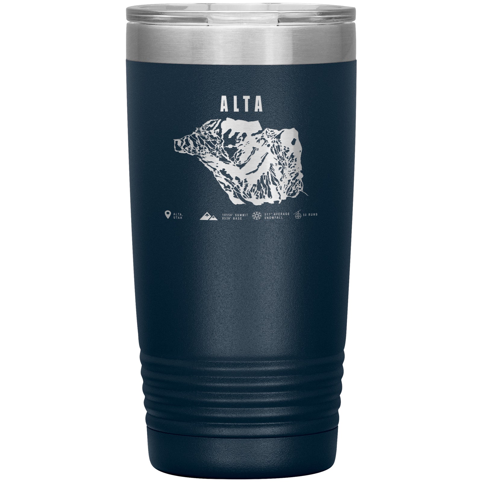 Alta,Utah Ski Trail Map 20oz Tumbler