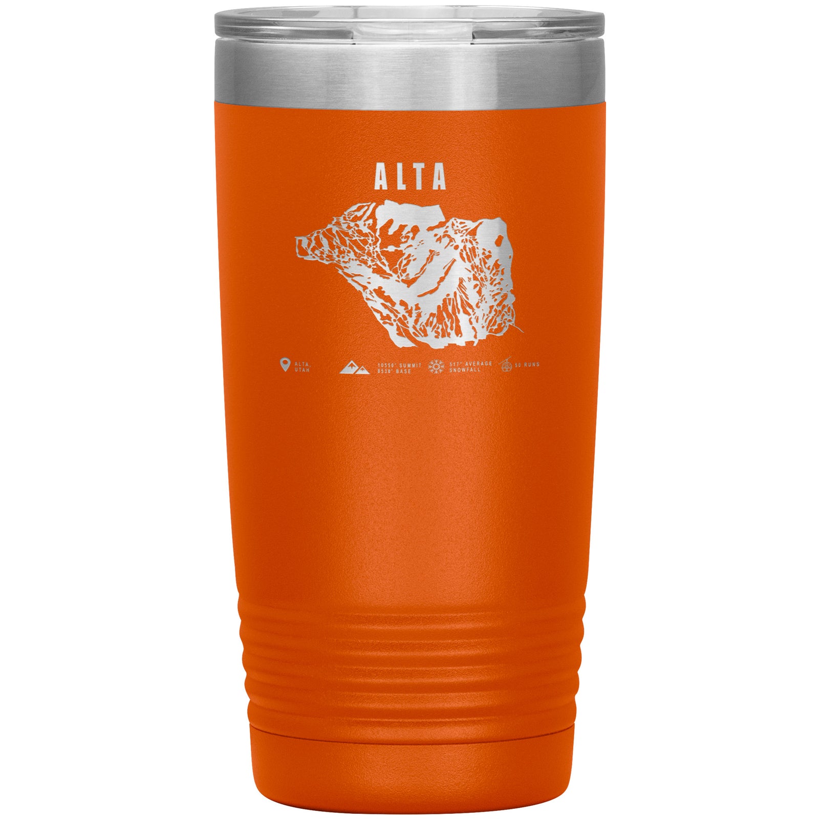 Alta,Utah Ski Trail Map 20oz Tumbler