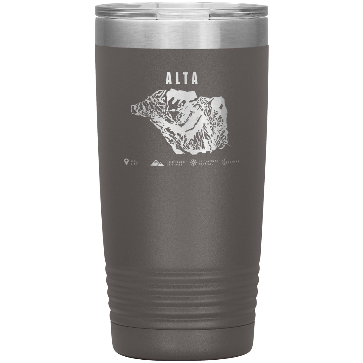Alta,Utah Ski Trail Map 20oz Tumbler