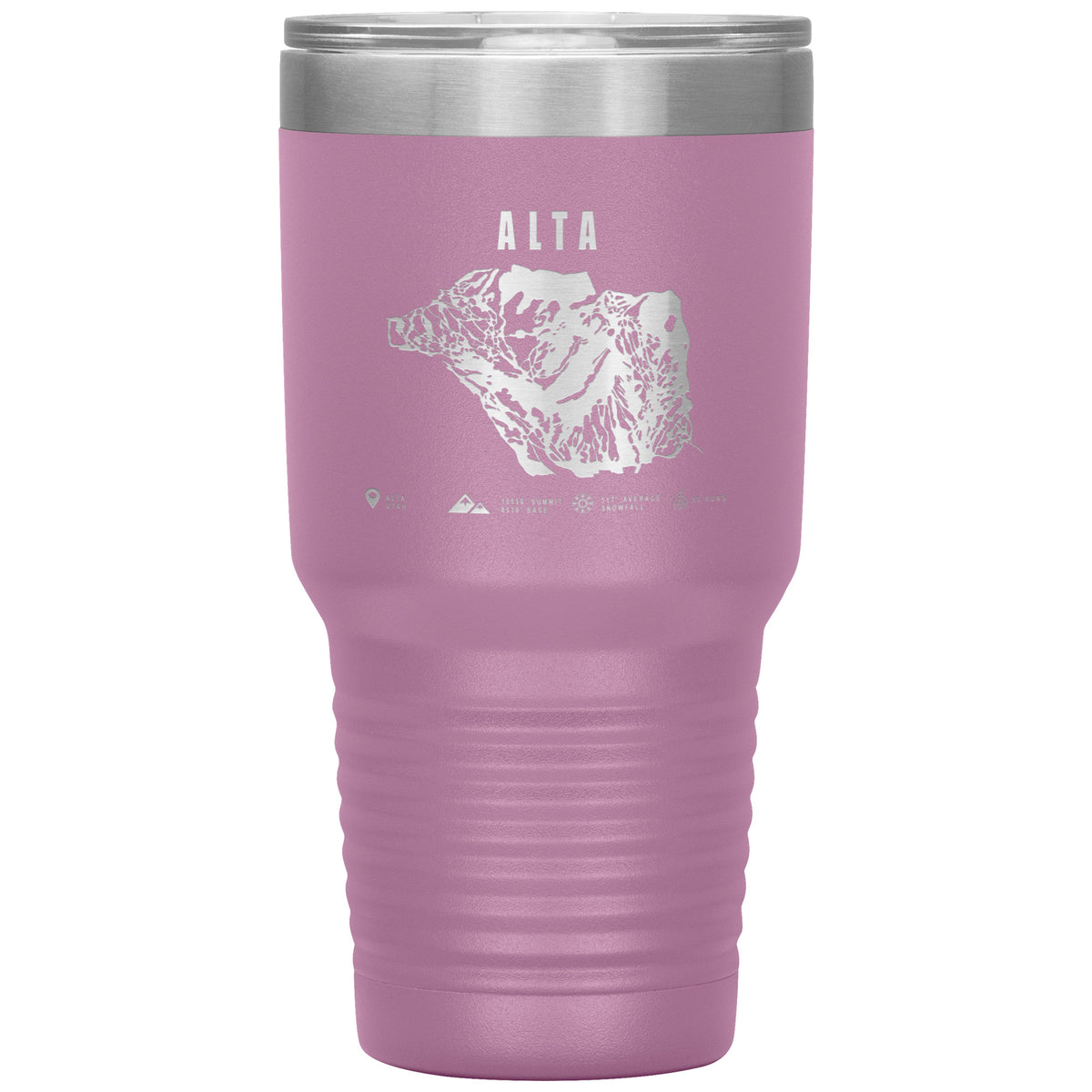Alta,Utah Ski Trail Map 30oz Tumbler