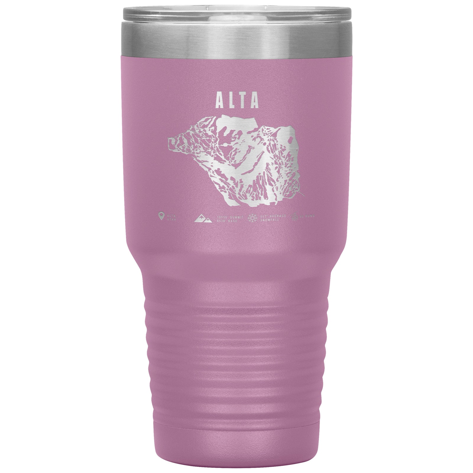 Alta,Utah Ski Trail Map 30oz Tumbler