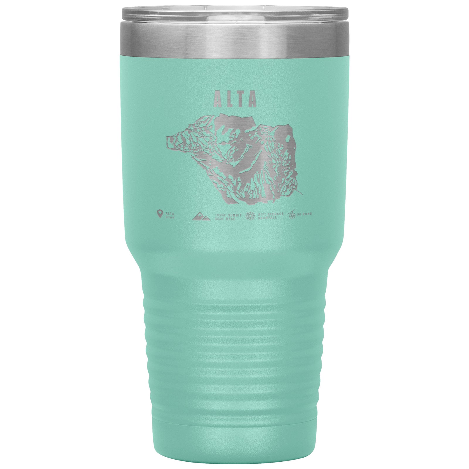 Alta,Utah Ski Trail Map 30oz Tumbler