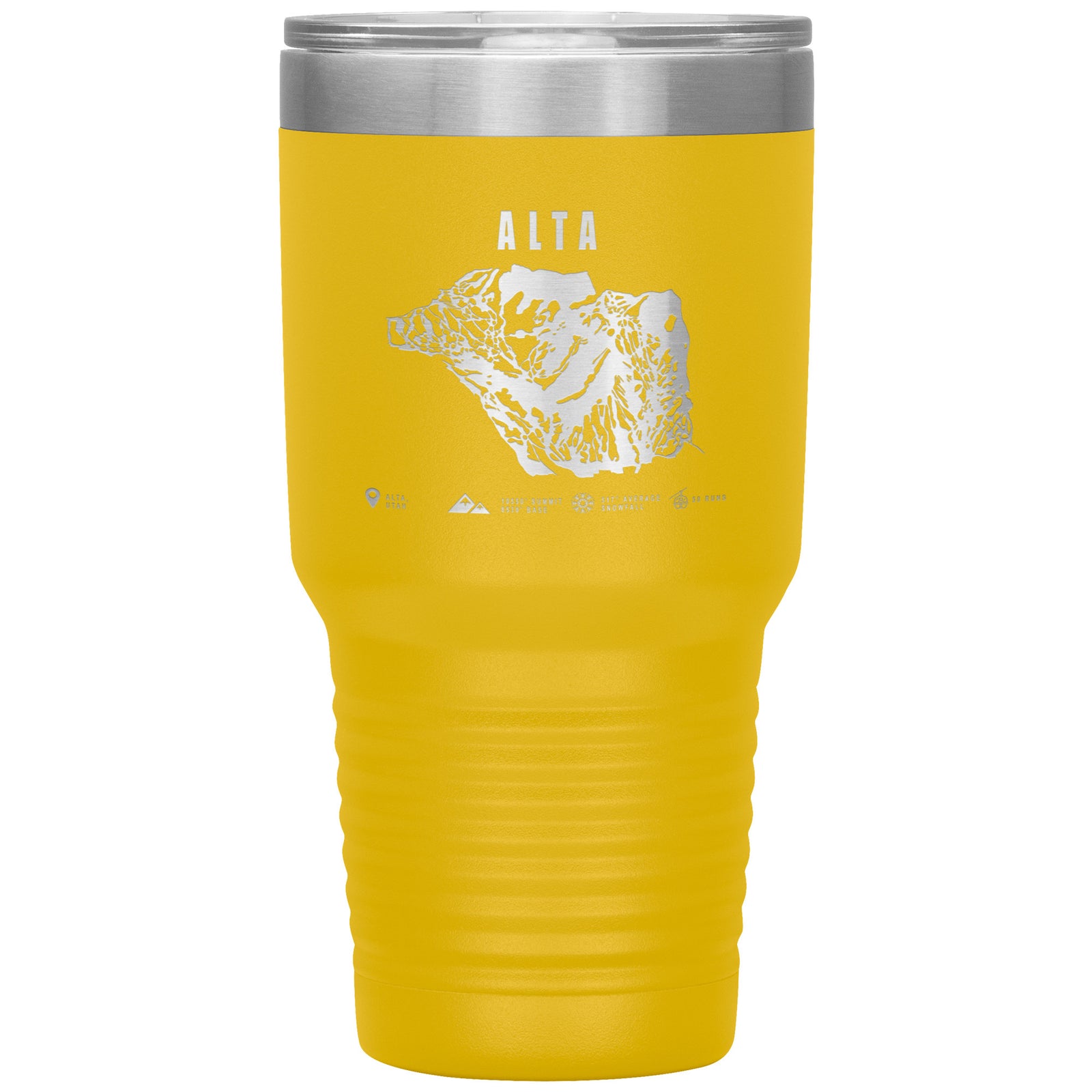Alta,Utah Ski Trail Map 30oz Tumbler