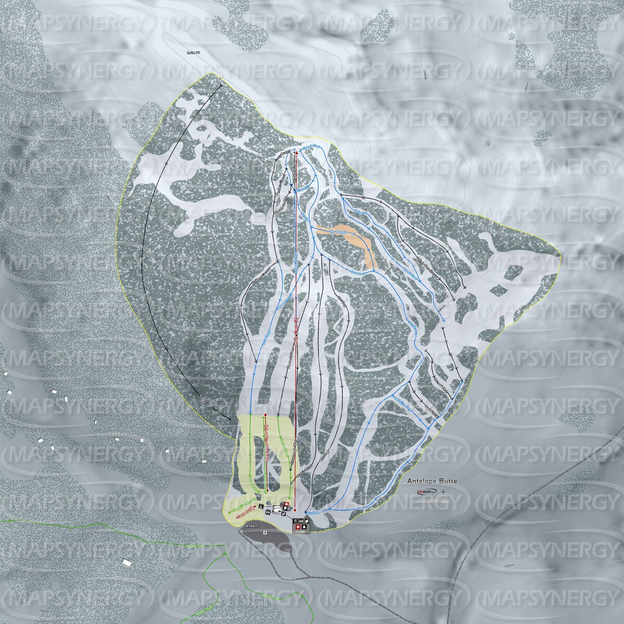 Antelope Butte trail map