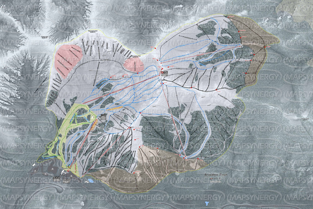 Arapahoe Basin trail map