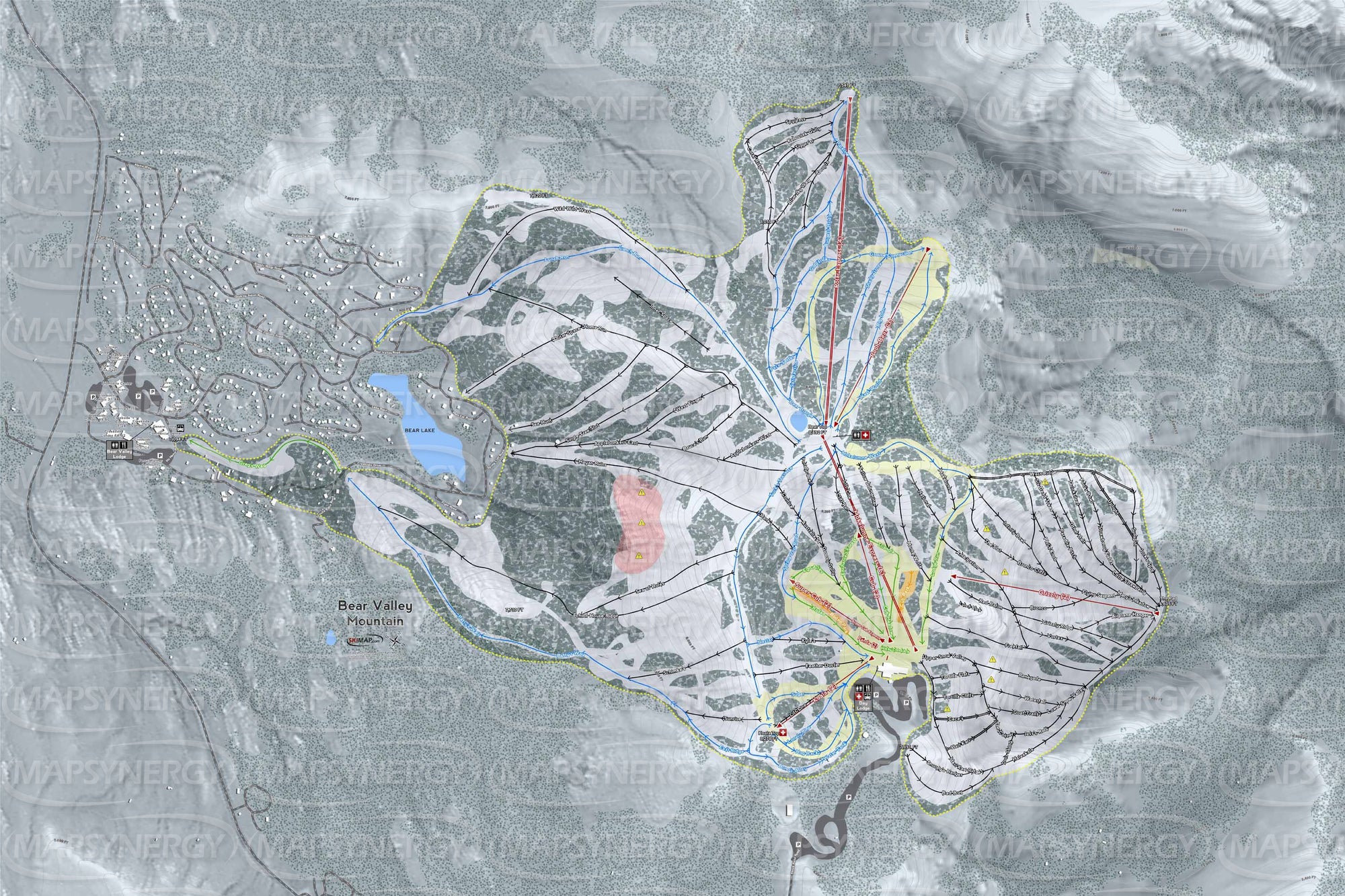 Bear Valley Mountain trail map