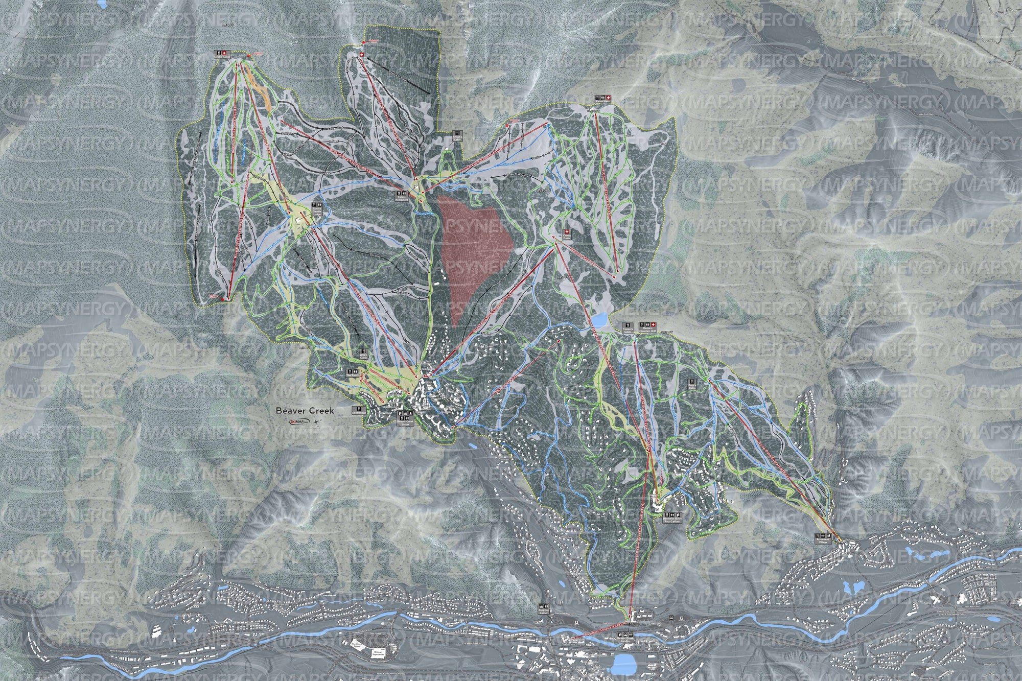 Beaver Creek trail map