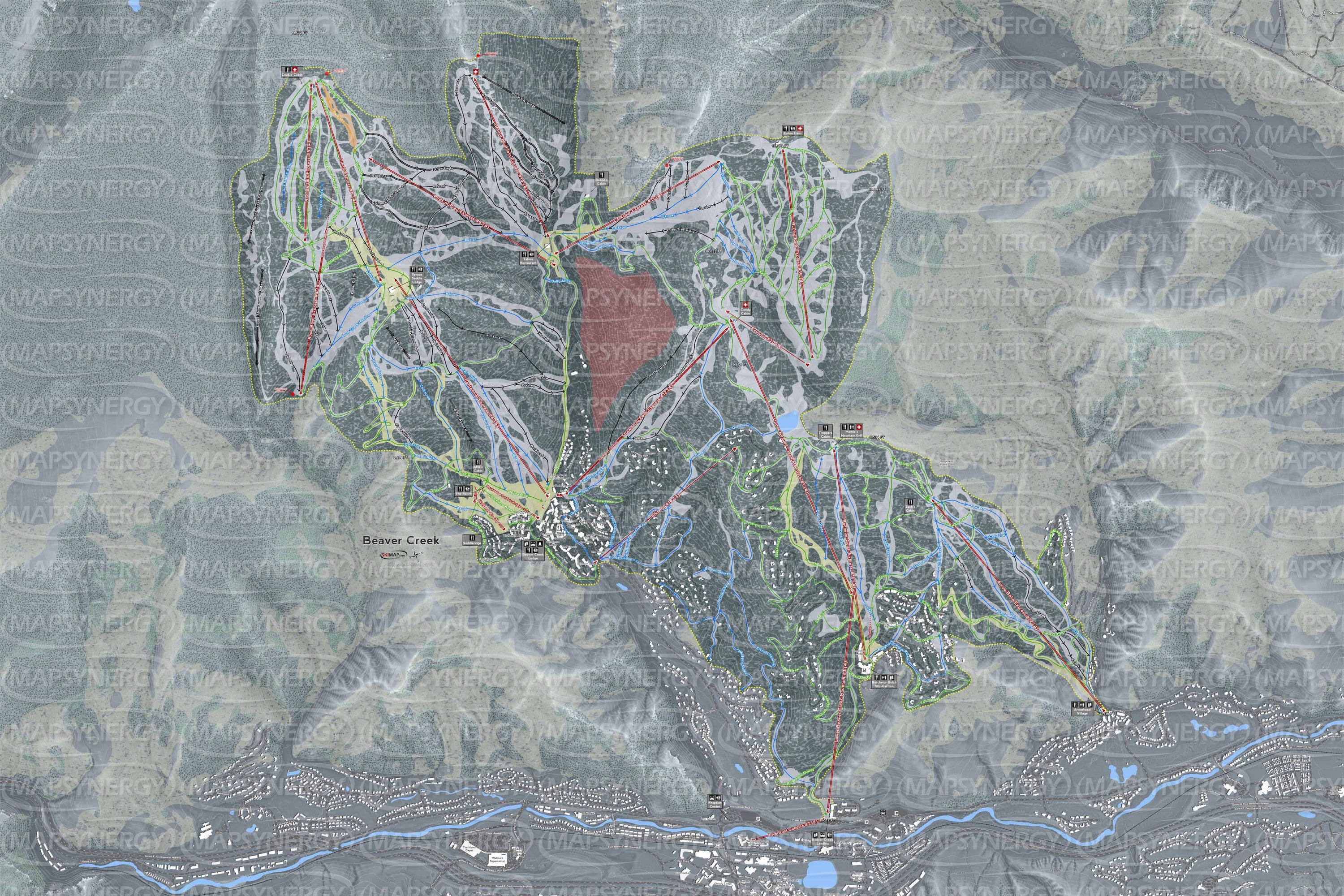 Beaver Creek trail map