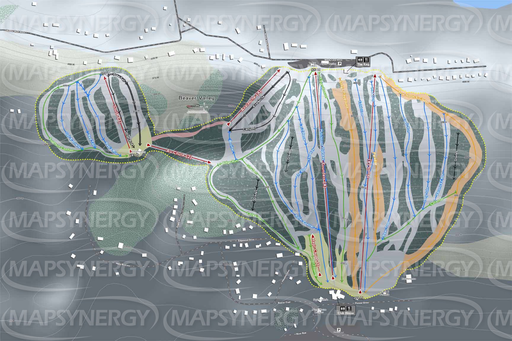 Beaver Valley trail map