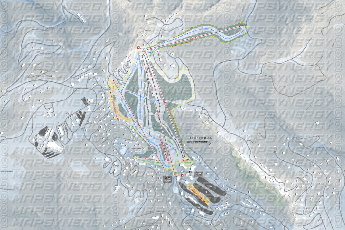 Beech Mountain trail map
