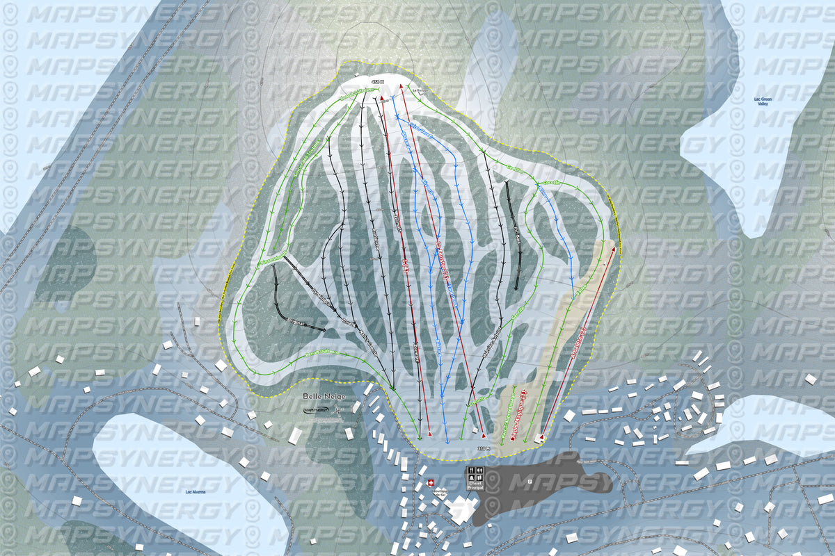 Belle Neige trail map