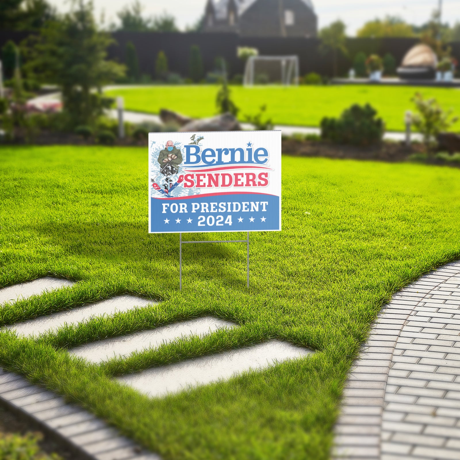 Bernie Senders For President 2024 Yard Sign