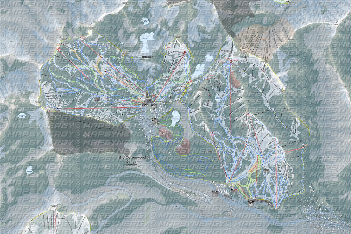 Big Cottonwood Canyon trail map