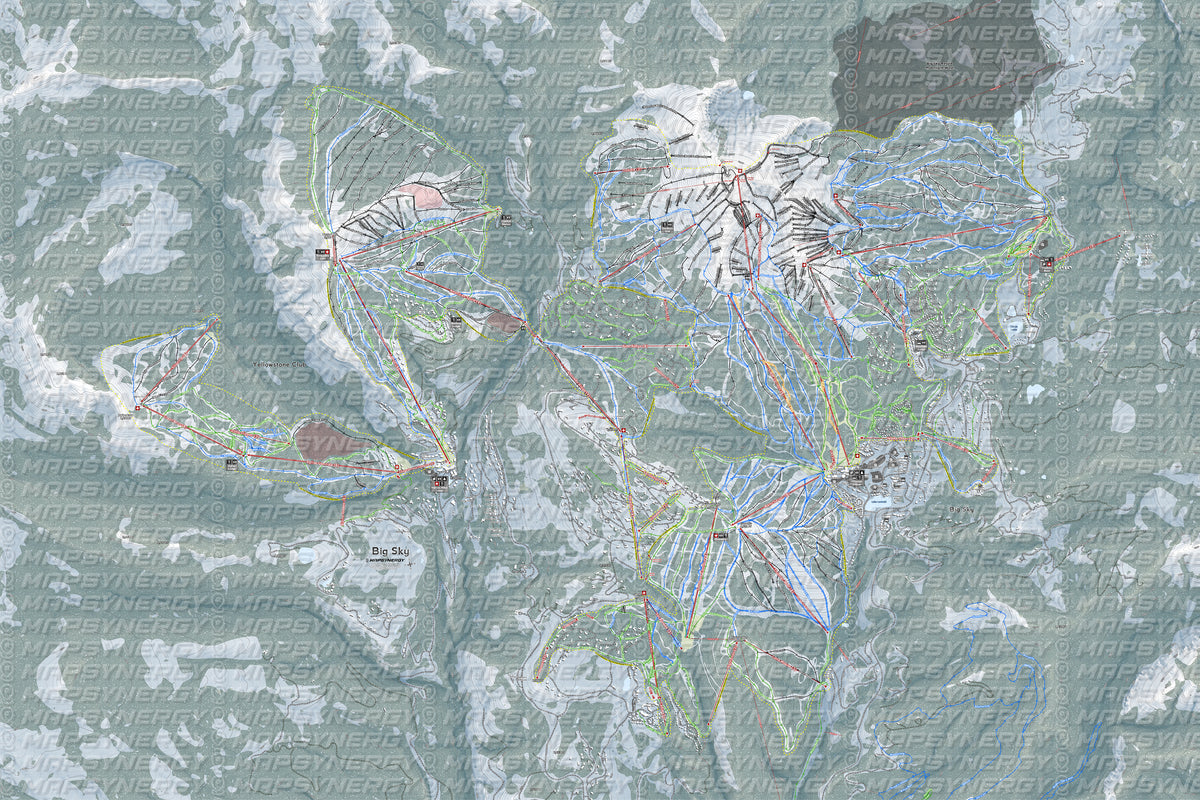 Big Sky Combo trail map