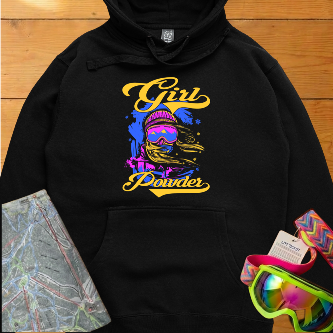 Girl Powder Ski & Snowboard Graphic Hoodie