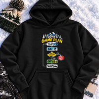 Today's Game Plan Ski Eat Sleep - Hoodie