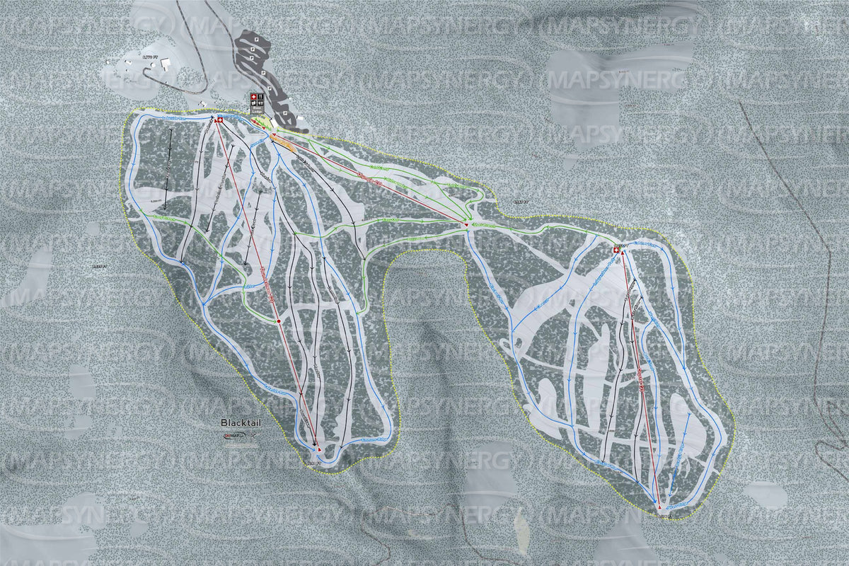 Blacktail Mountain trail map