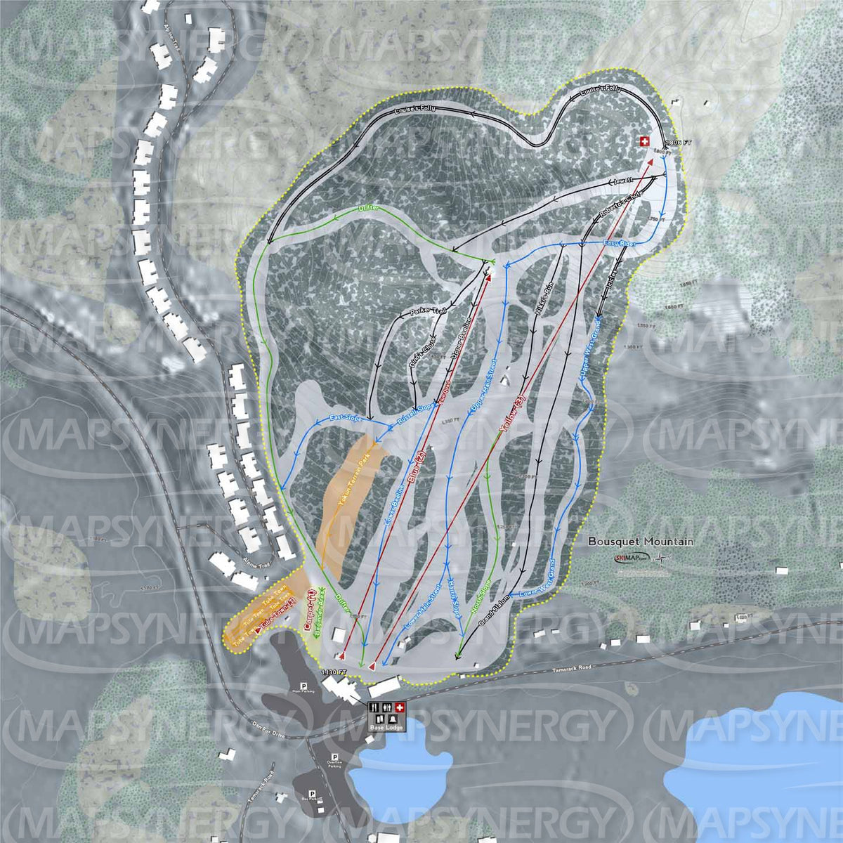 Bousquet trail map