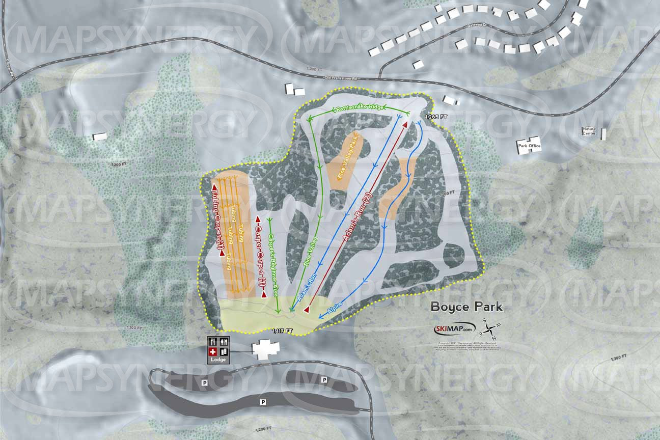 Boyce Park trail map
