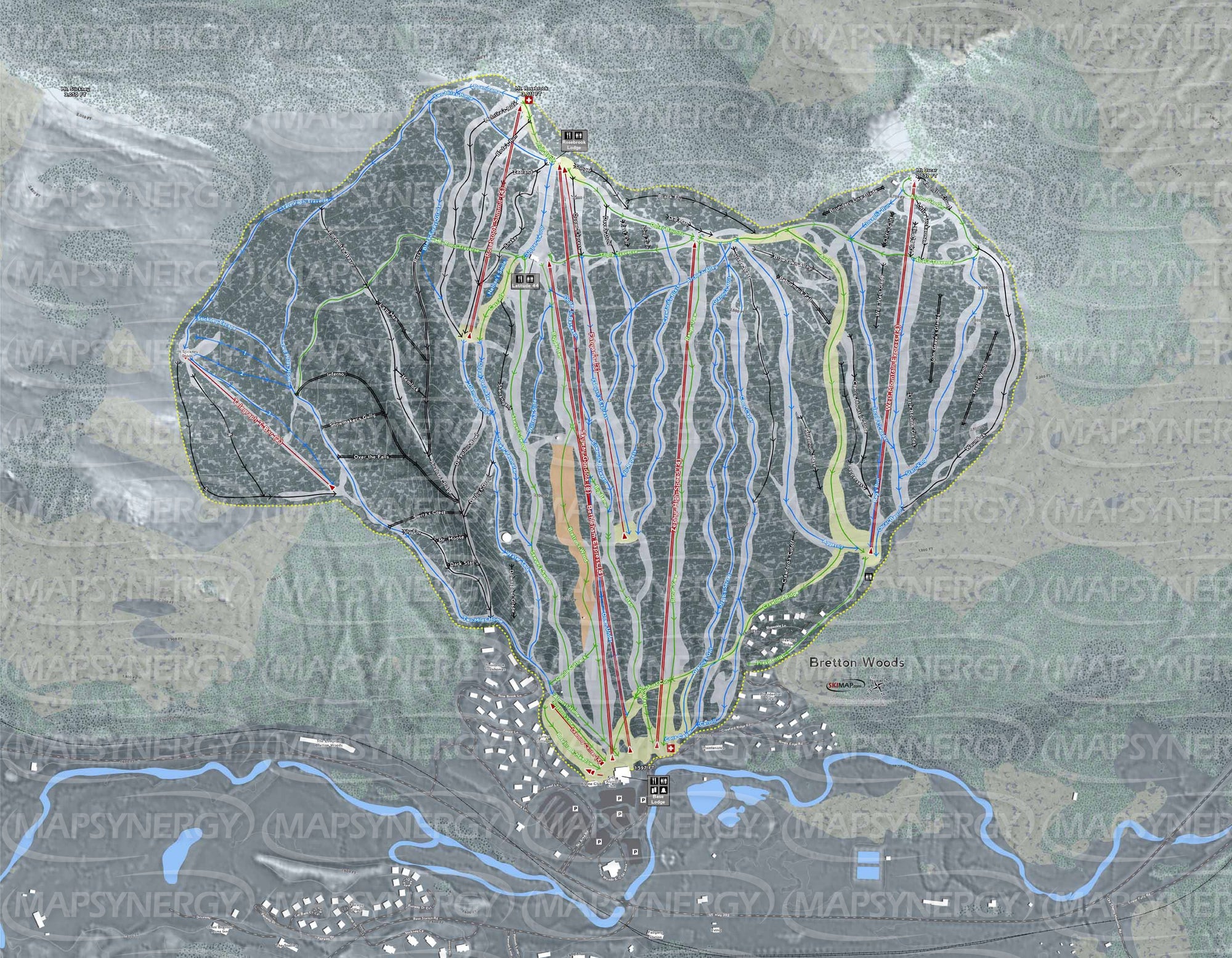 Bretton Woods trail map