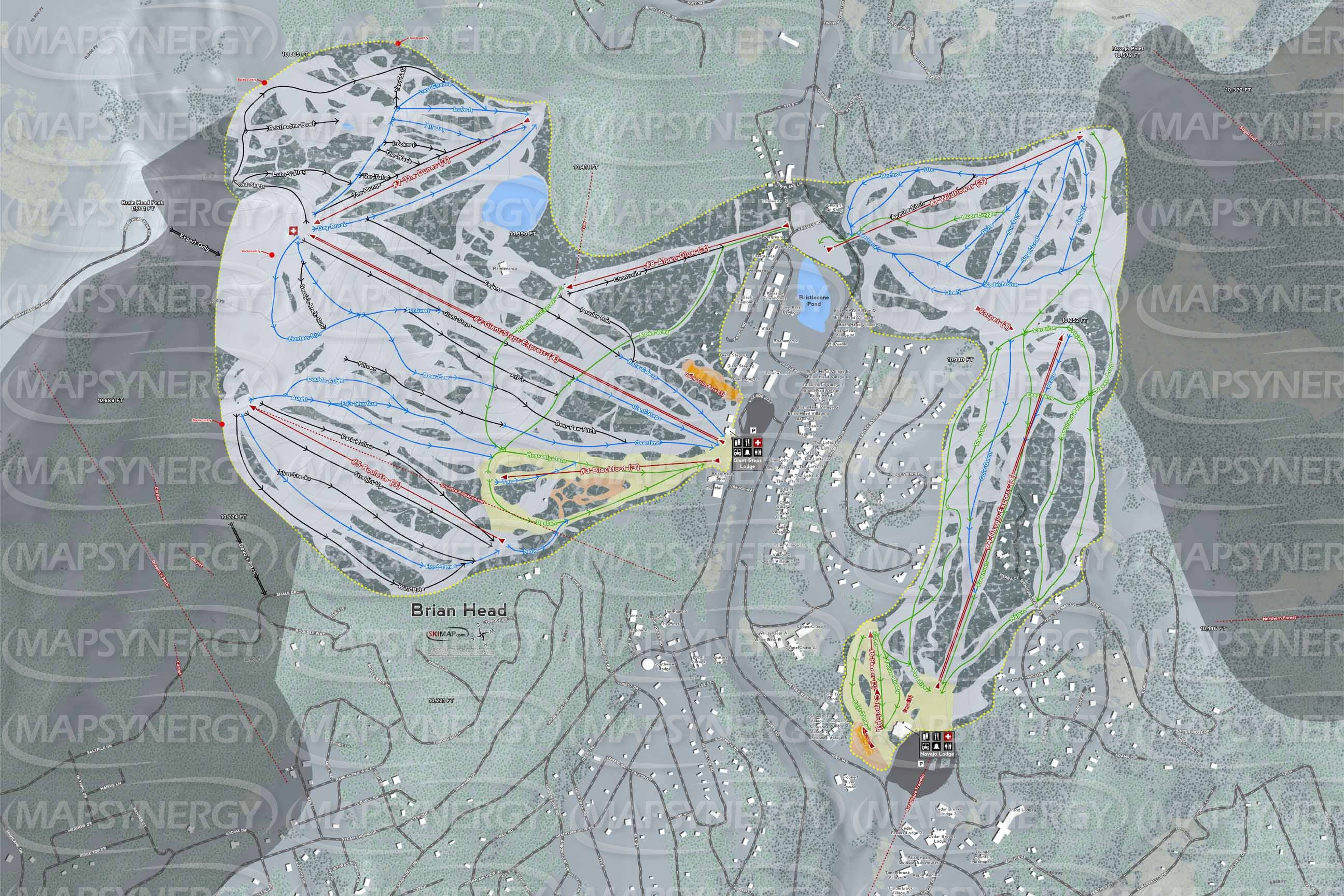 Brian Head trail map