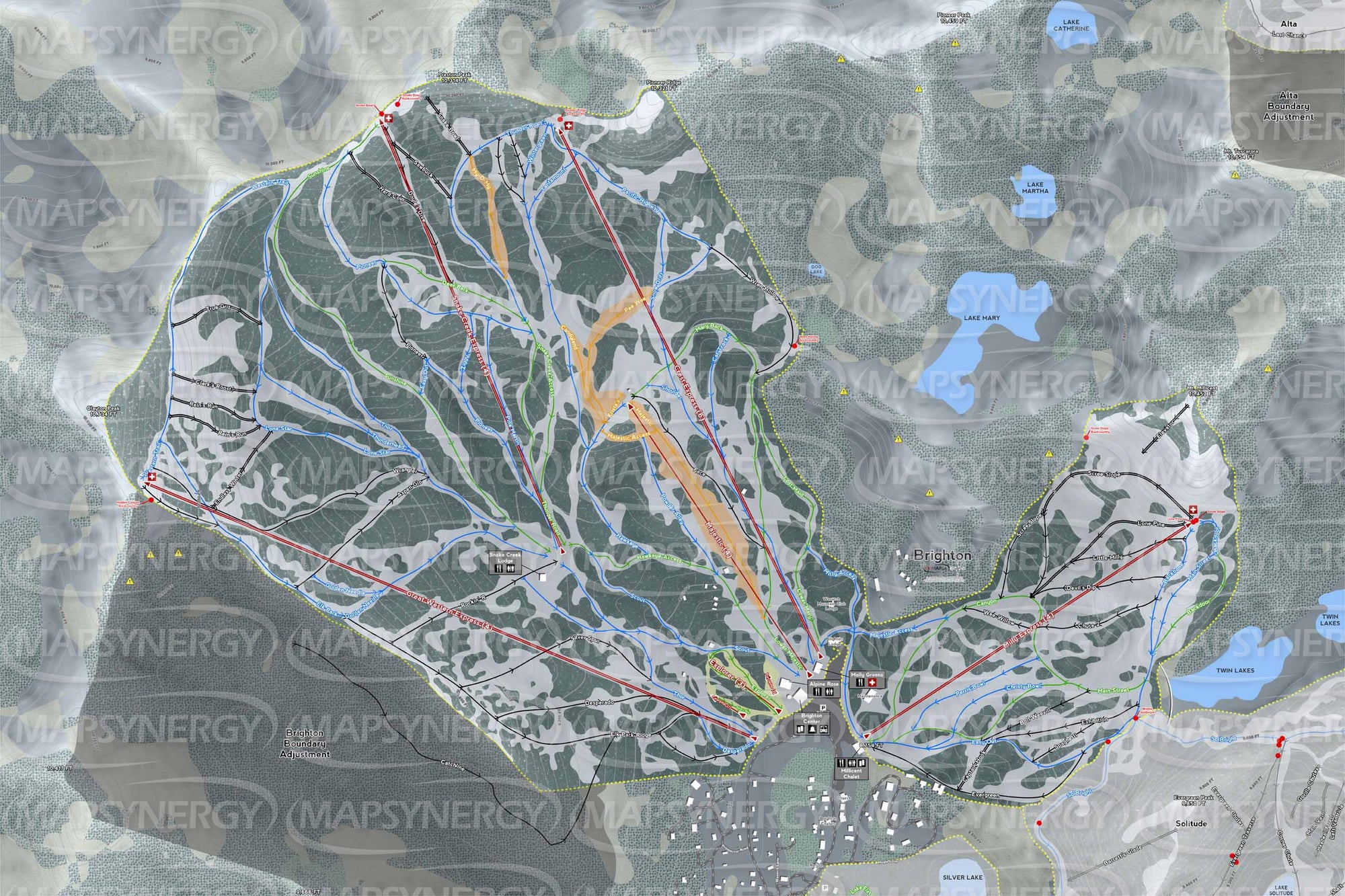 Brighton trail map