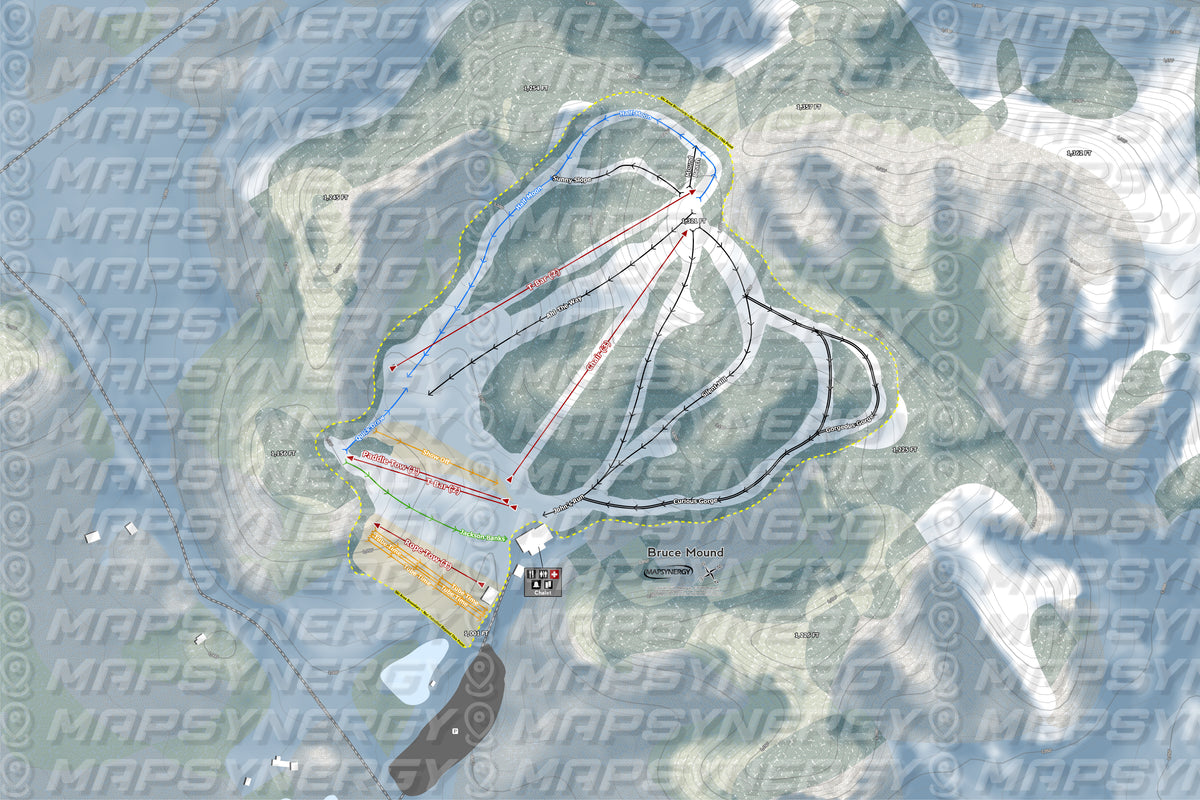 Bruce Mound trail map