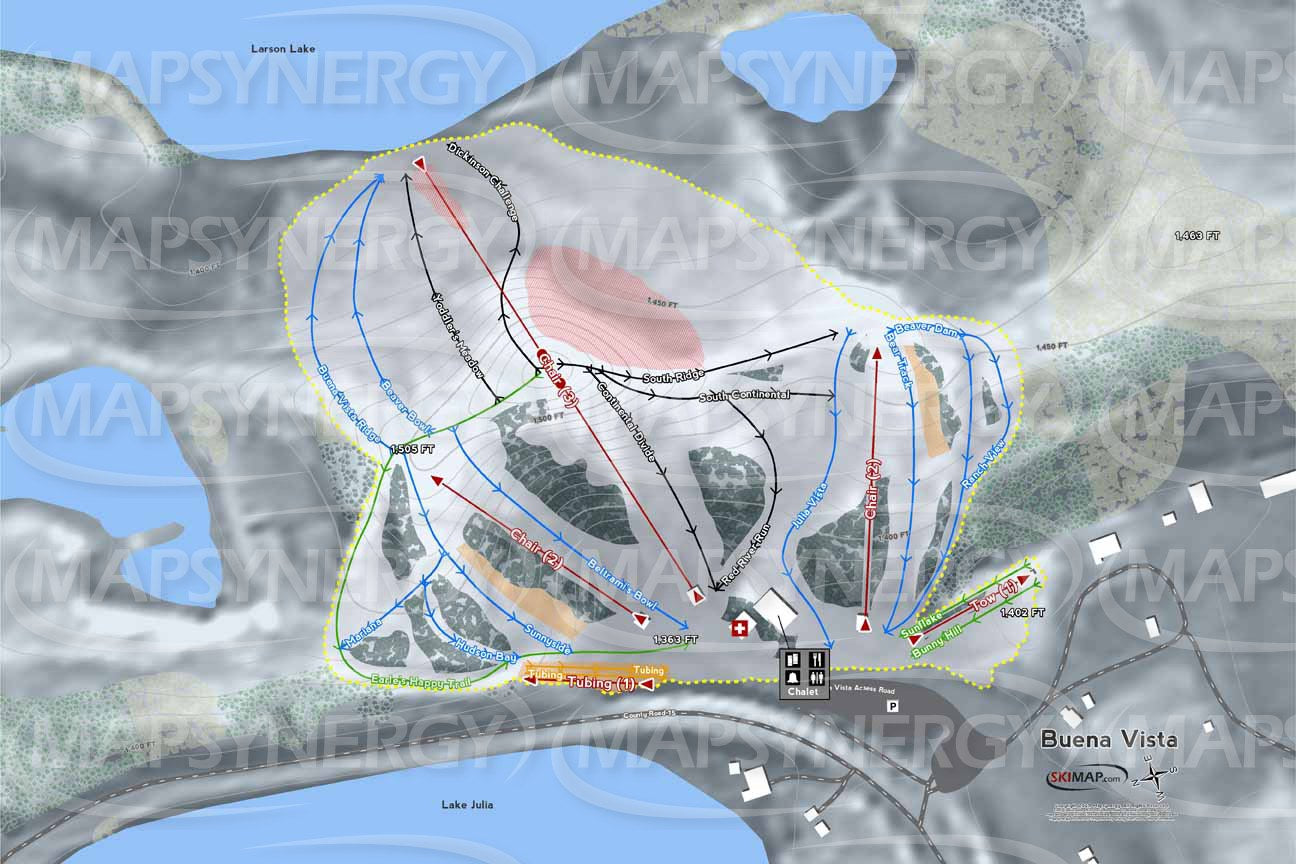 Buena Vista trail map