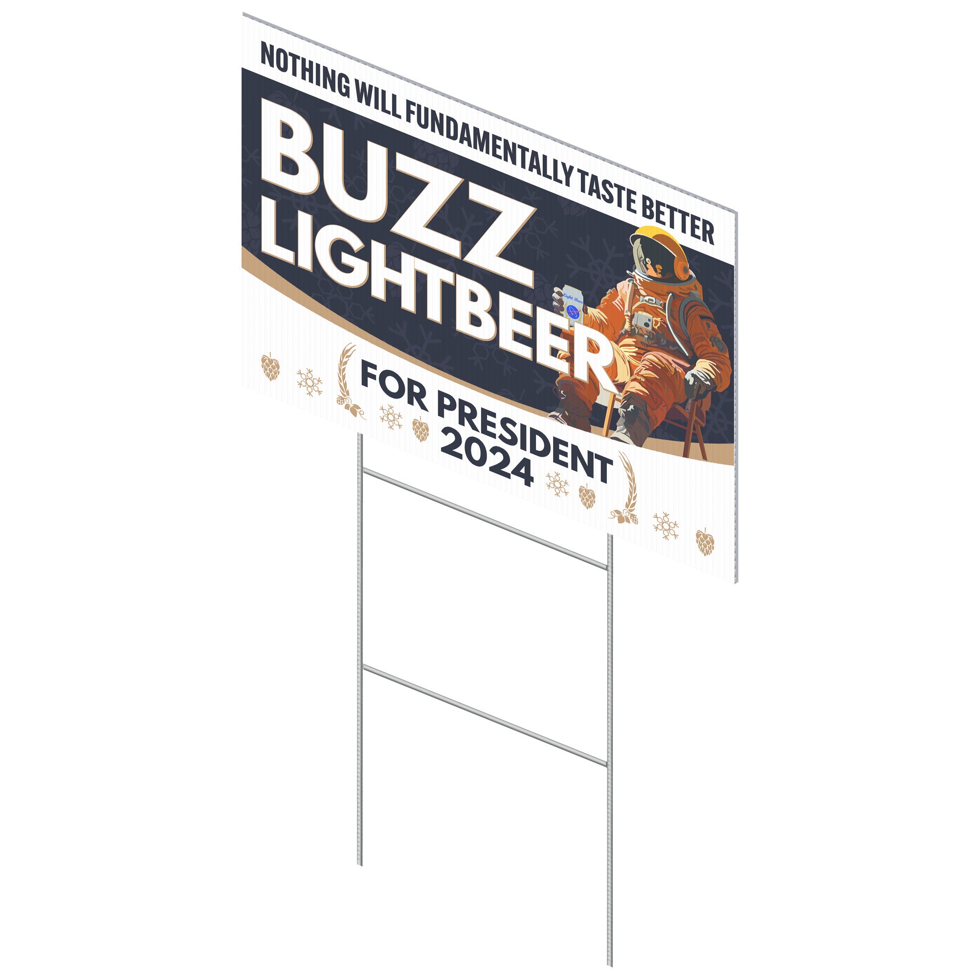 Buzz Lightbeer For President 2024 Yard Sign