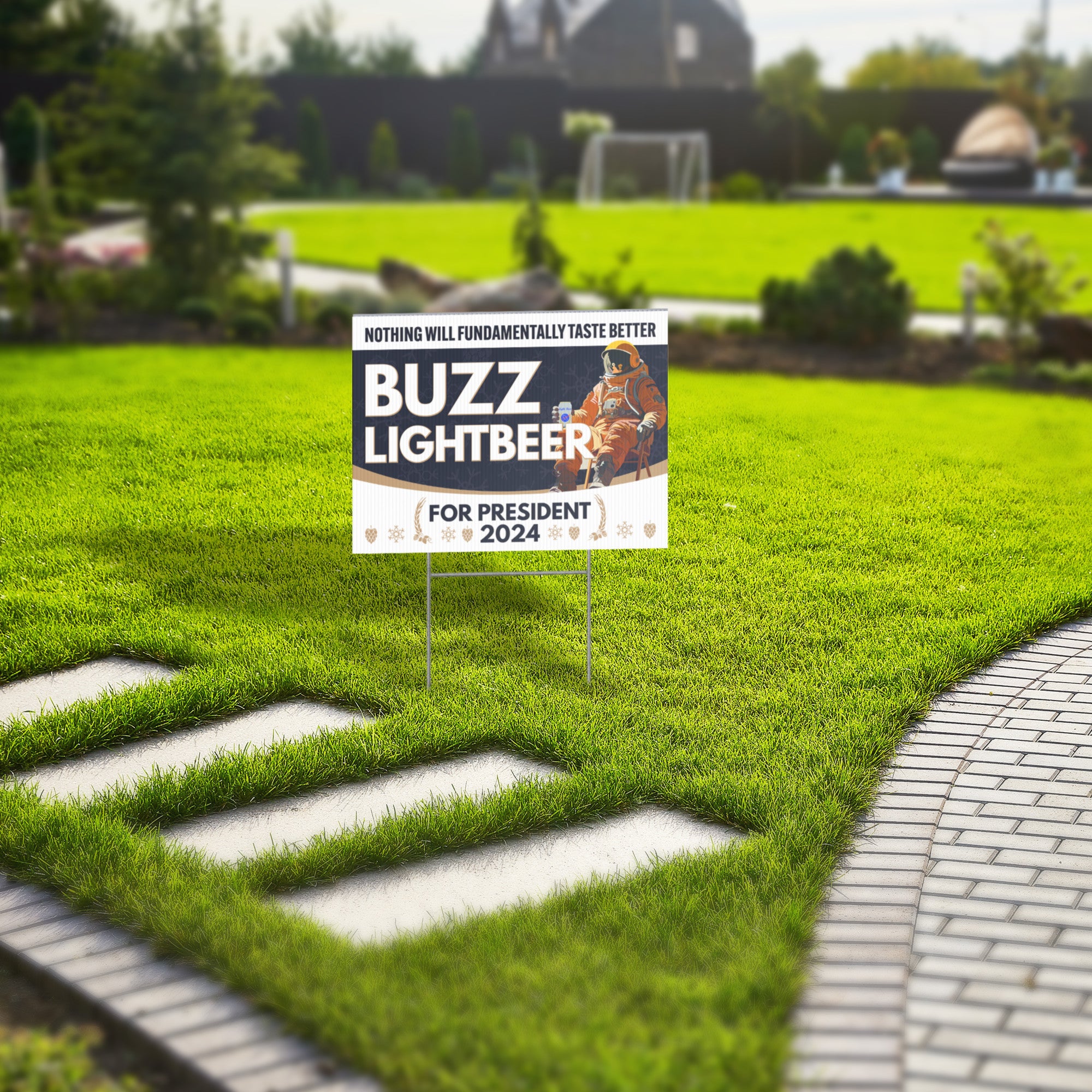 Buzz Lightbeer For President 2024 Yard Sign