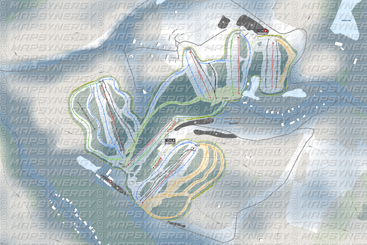 Caledon Ski Club trail map