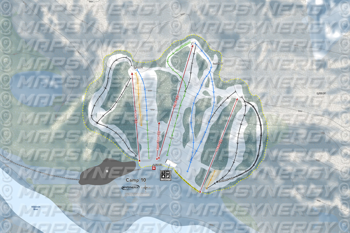 Camp 10 trail map