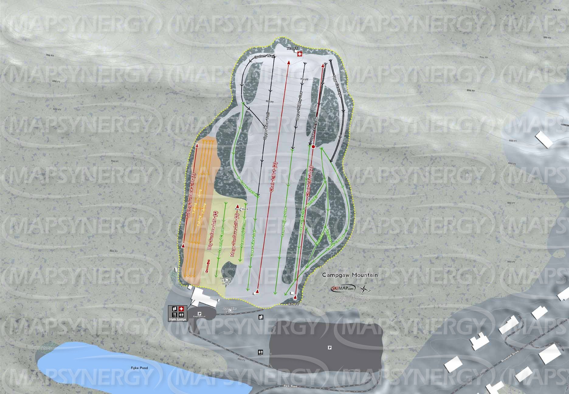 Campgaw Mountain trail map
