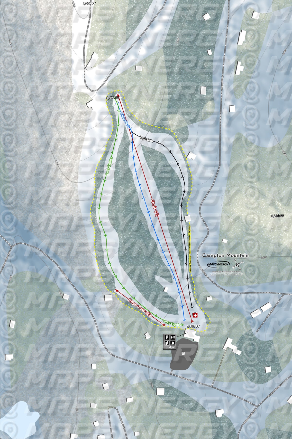 Campton Mountain trail map