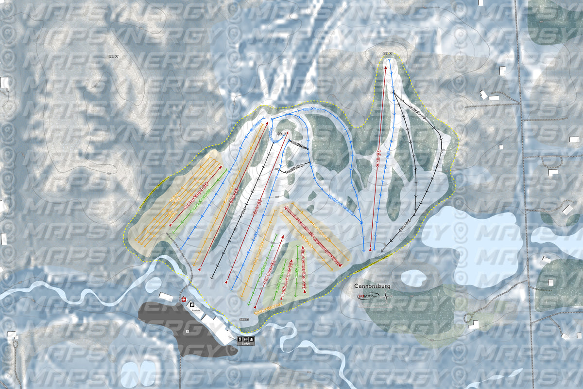 Cannonsburg trail map