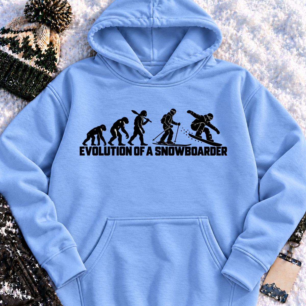 Evolution of Skiing and Snowboarding - Hoodie