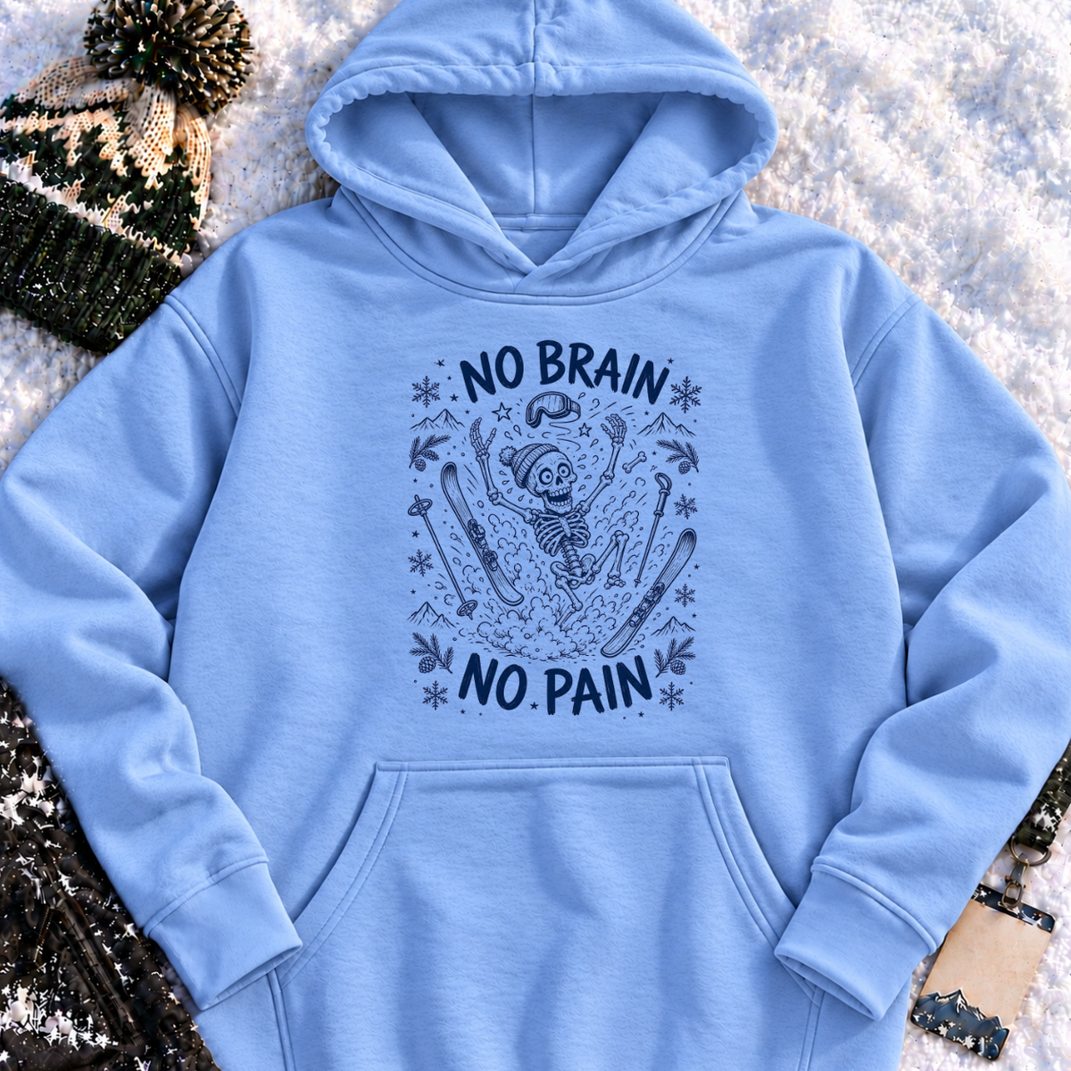 No Brain No Pain – Hoodie