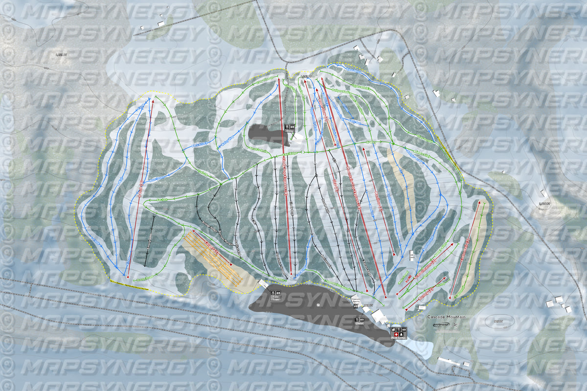Cascade Mountain trail map