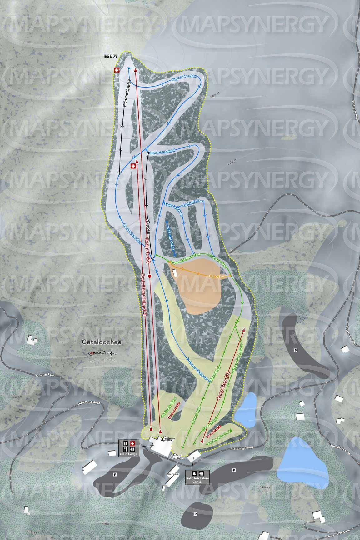Cataloochee trail map