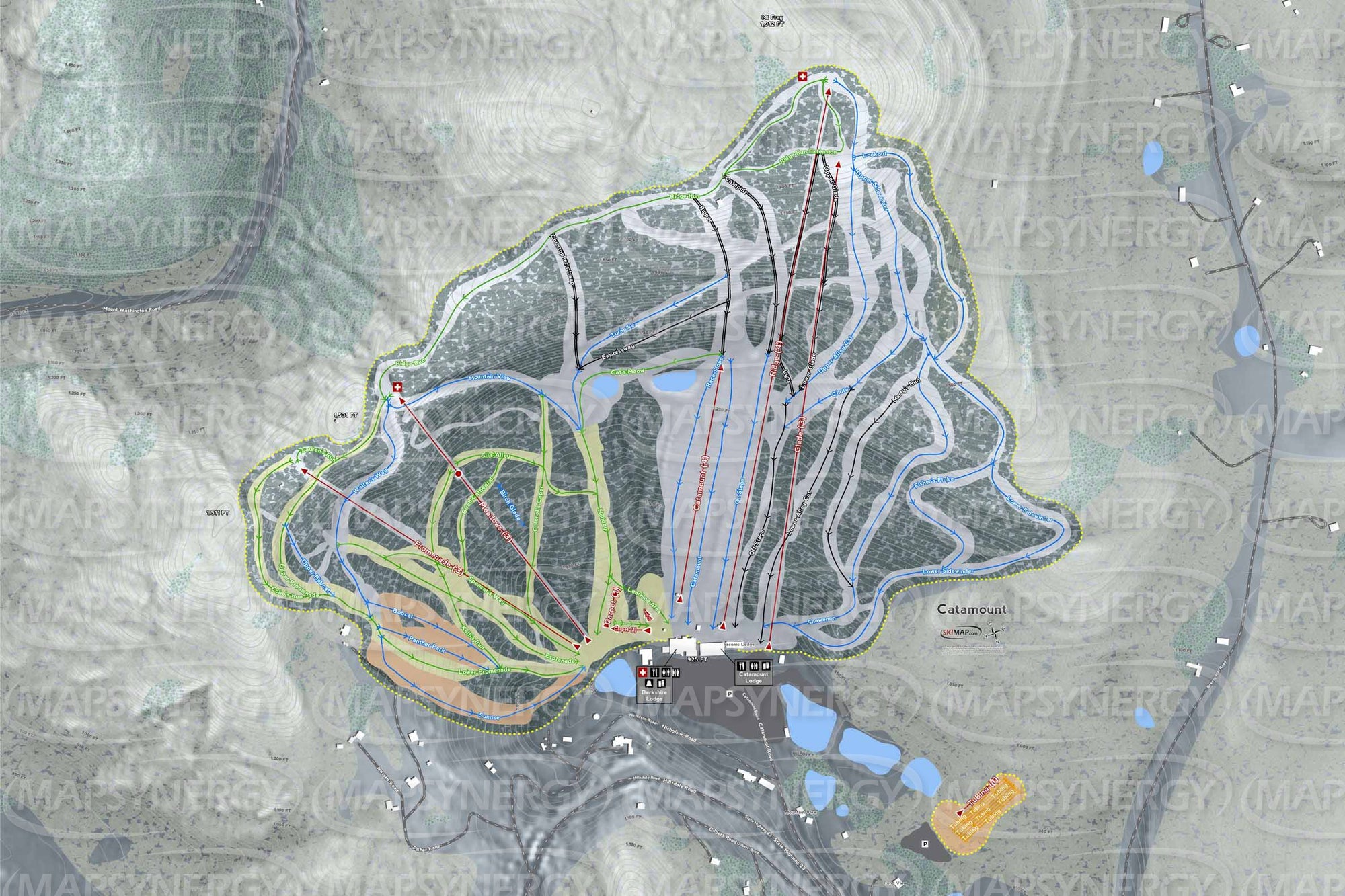 Catamount trail map