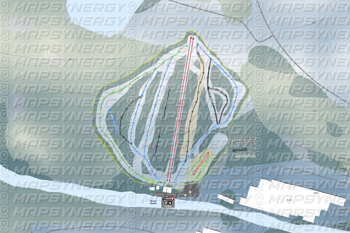 Centrede Skide St-Georges trail map